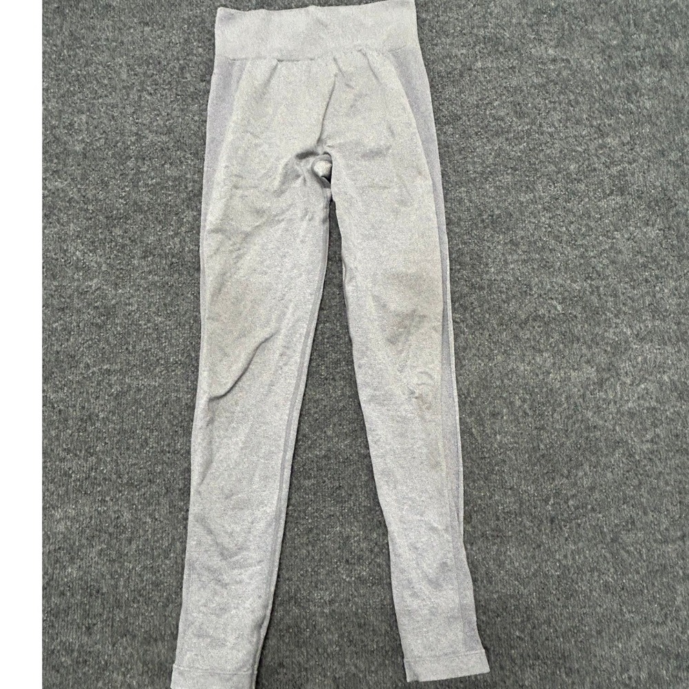 Gymshark Leggings Womens Size S Grey Seamless High Waisted Athletic Compression